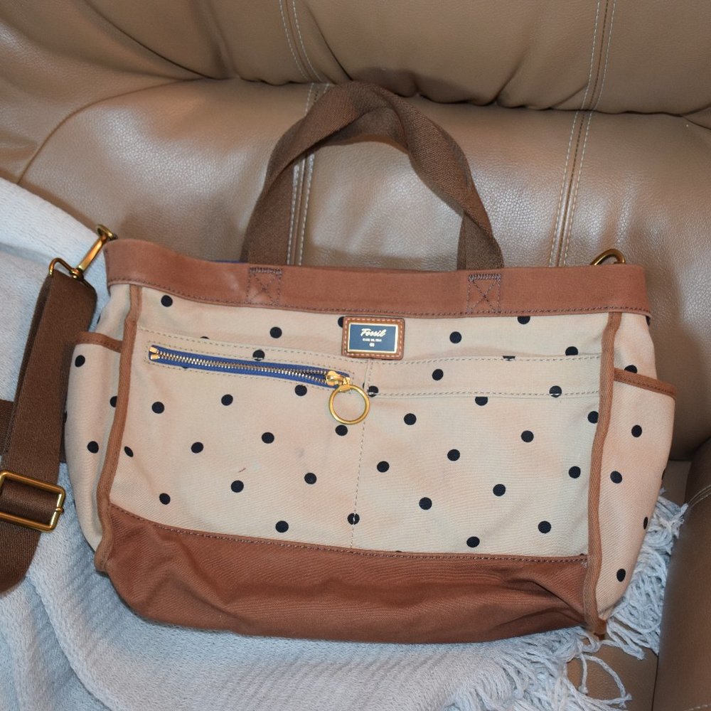 Fossil Canvas Purse